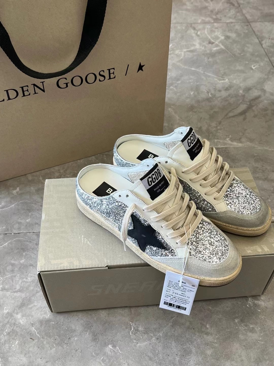 Golden Goose Vintage Distressed Sneakers #151
