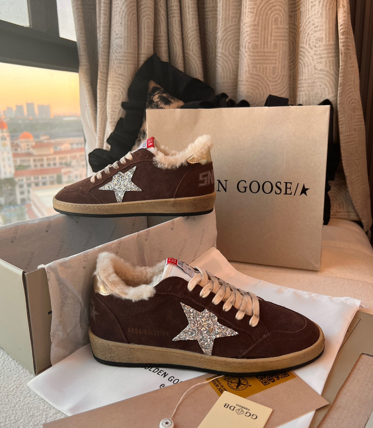 Golden Goose Vintage Distressed Sneakers #024