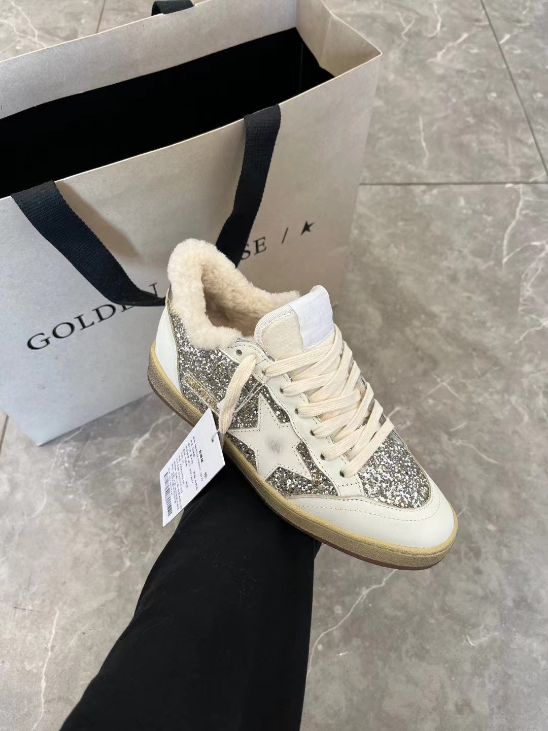 Golden Goose Vintage Distressed Sneakers #107