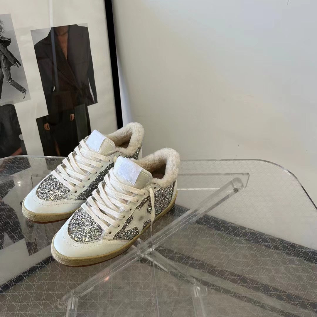 Golden Goose Vintage Distressed Sneakers #107
