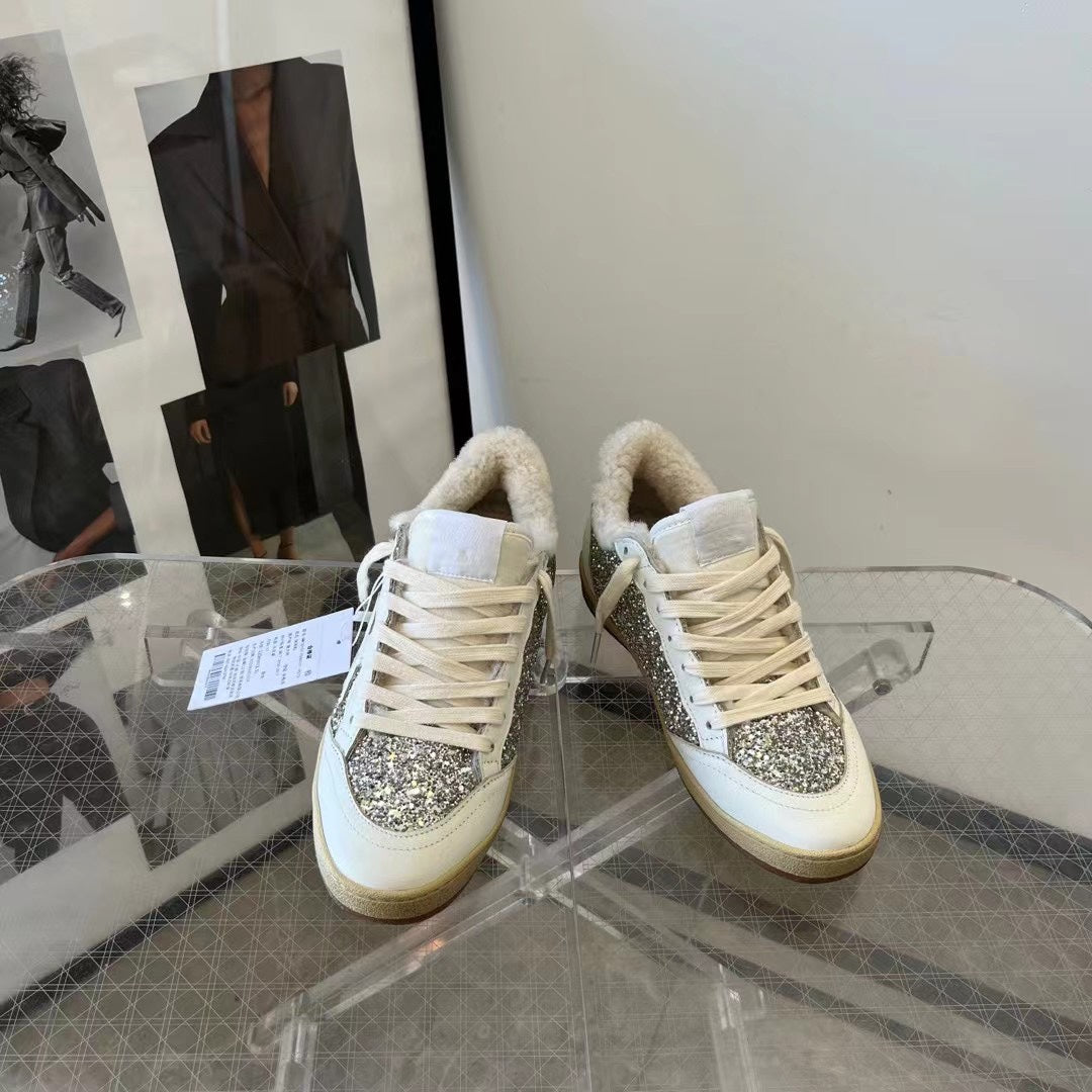 Golden Goose Vintage Distressed Sneakers #107