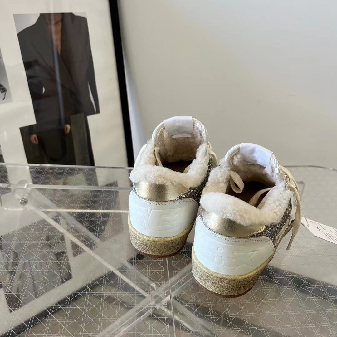 Golden Goose Vintage Distressed Sneakers #107