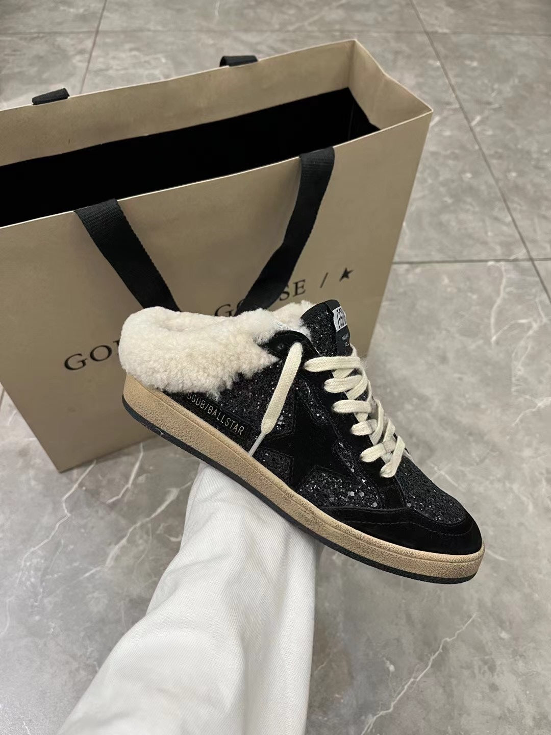 Golden Goose Vintage Distressed Sneakers #094