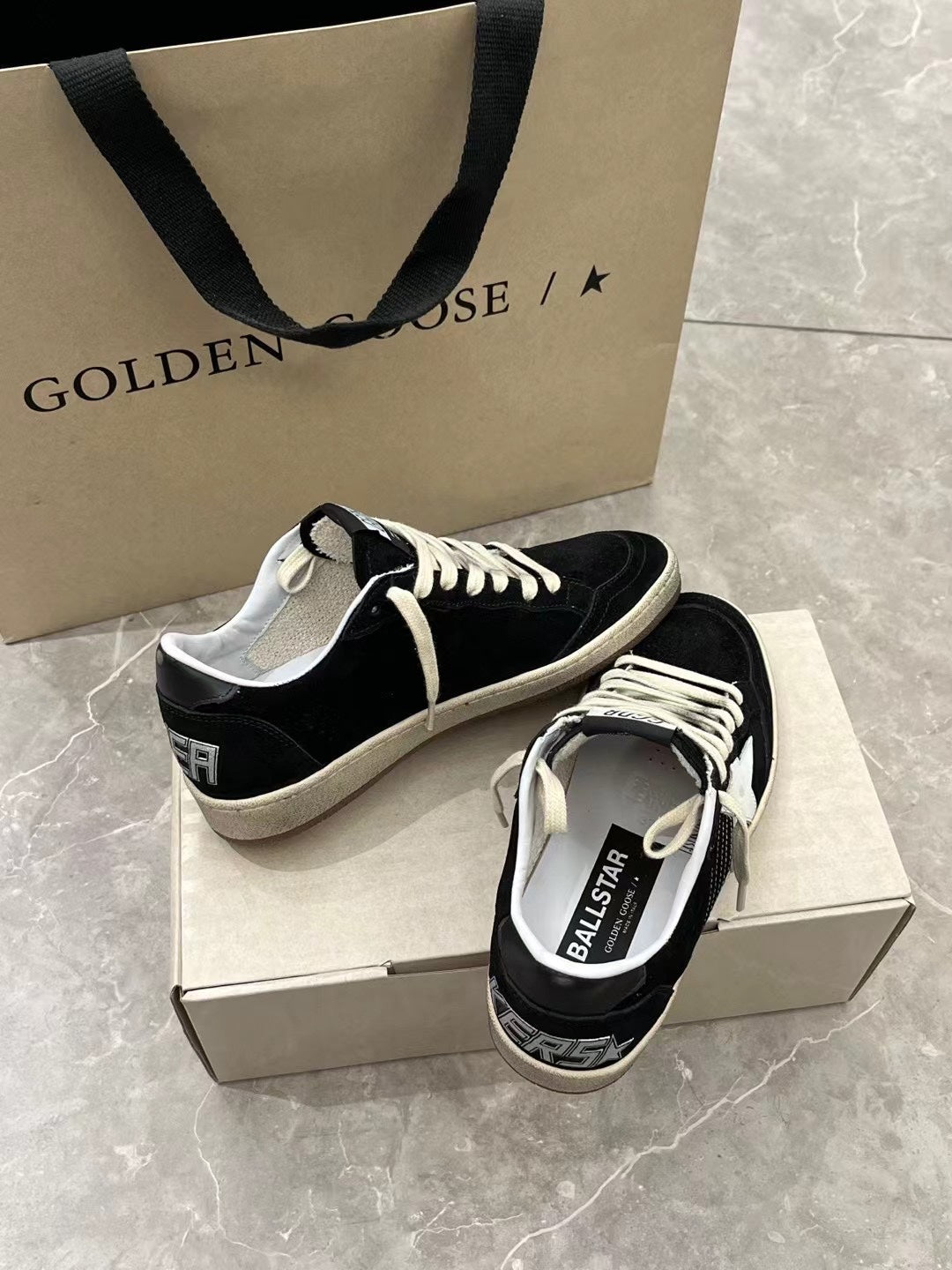 Golden Goose Vintage Distressed Sneakers #143