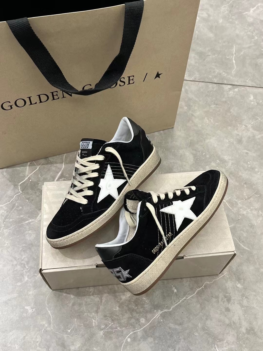 Golden Goose Vintage Distressed Sneakers #143