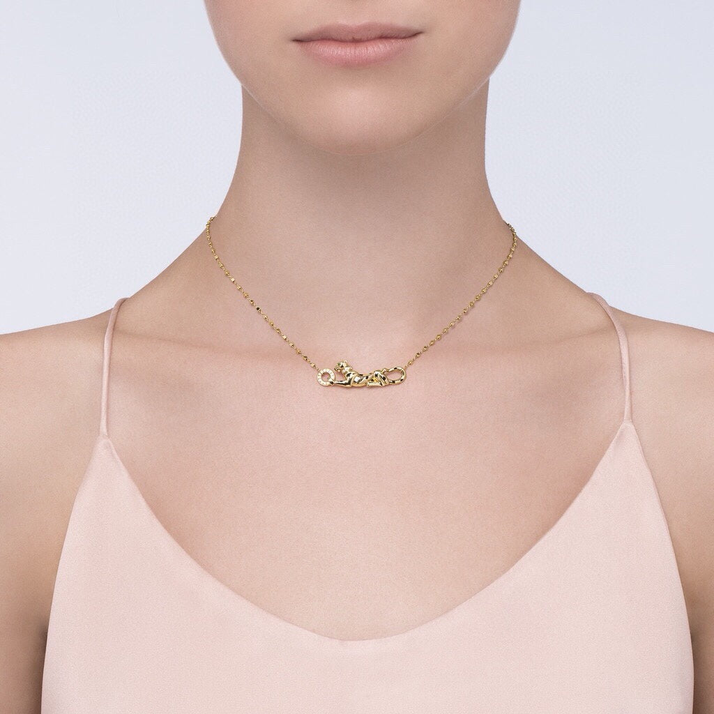 Cartier Panther Necklace & Earrings