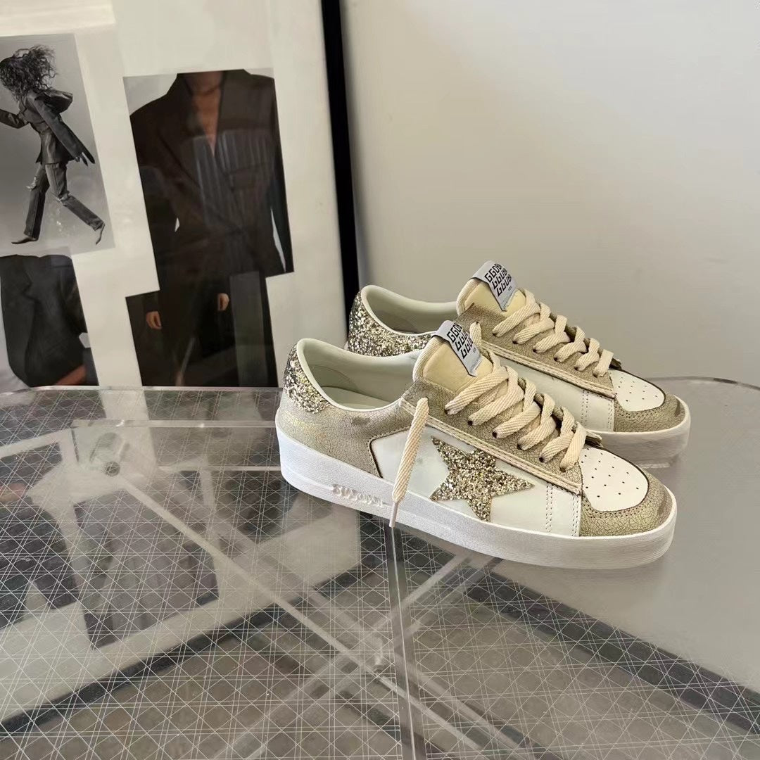 Golden Goose Vintage Distressed Sneakers #239