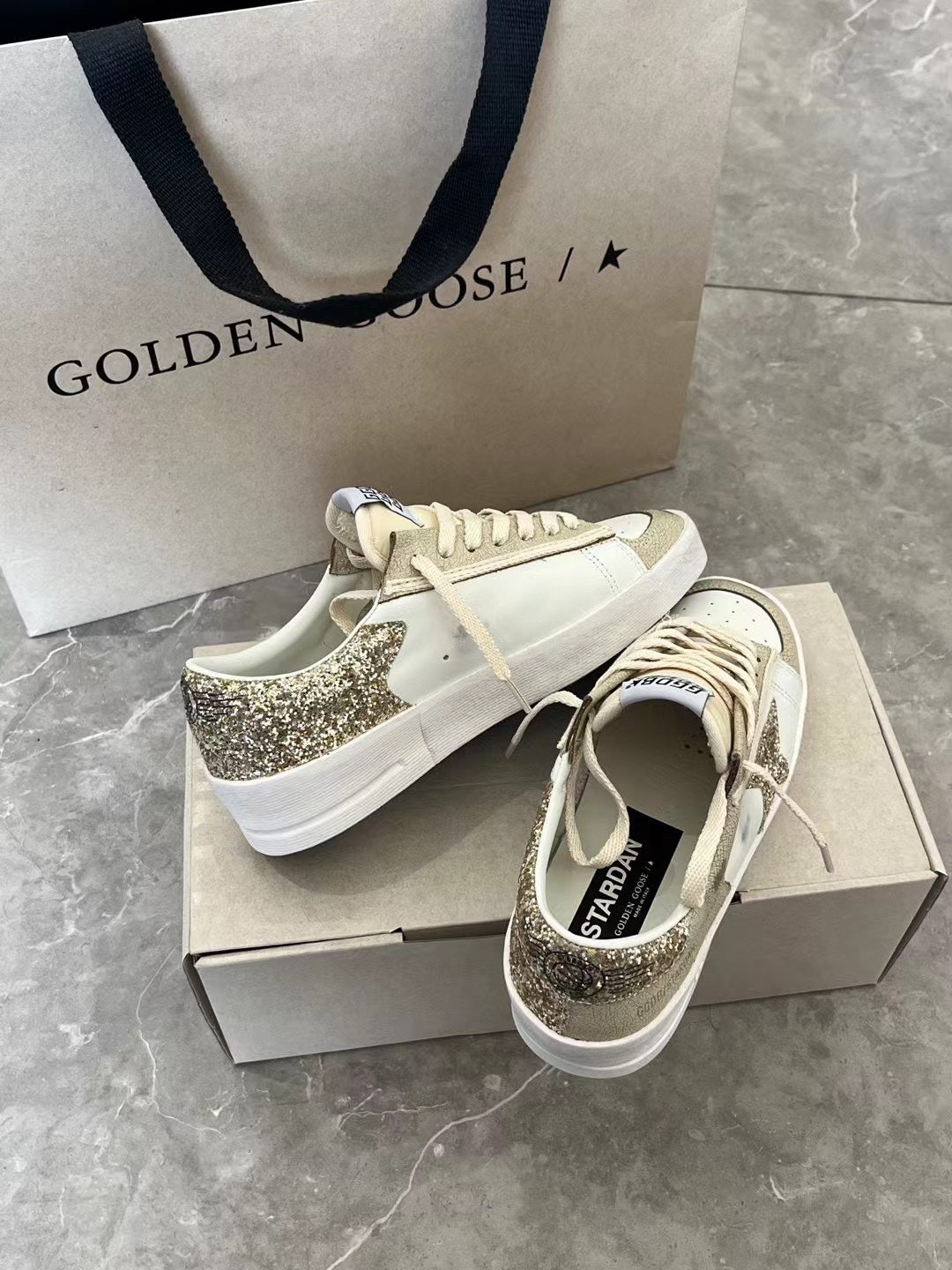 Golden Goose Vintage Distressed Sneakers #239