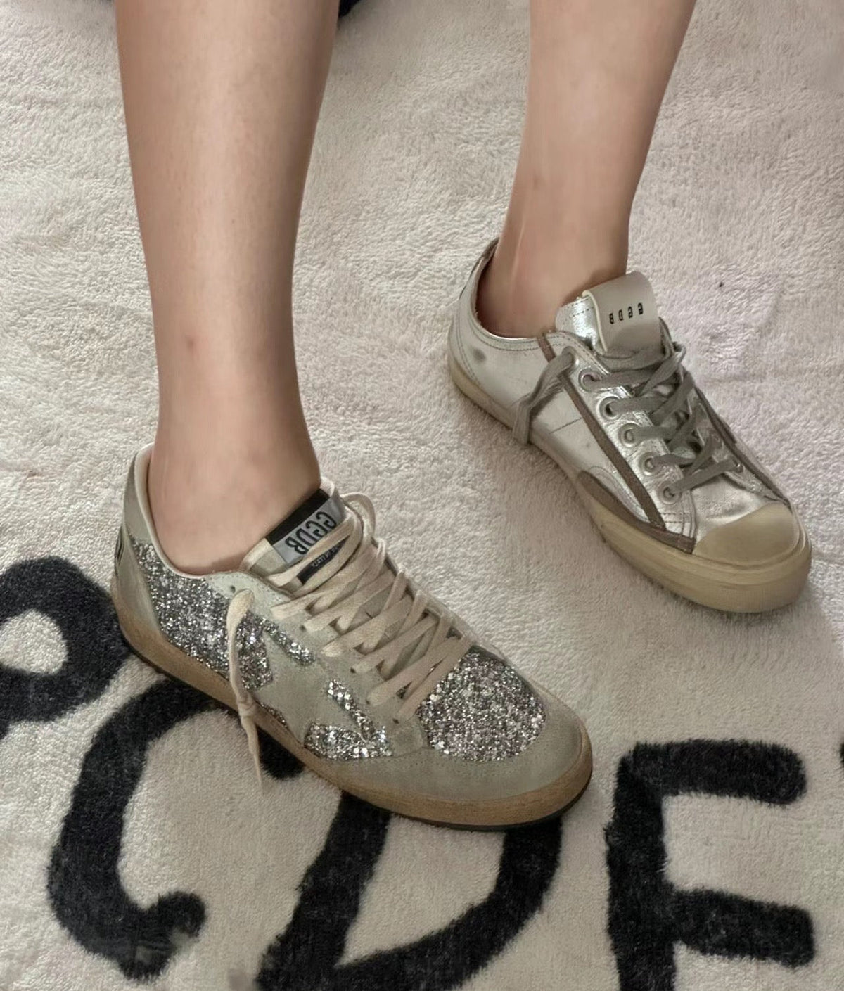 Golden Goose Vintage Distressed Sneakers #106