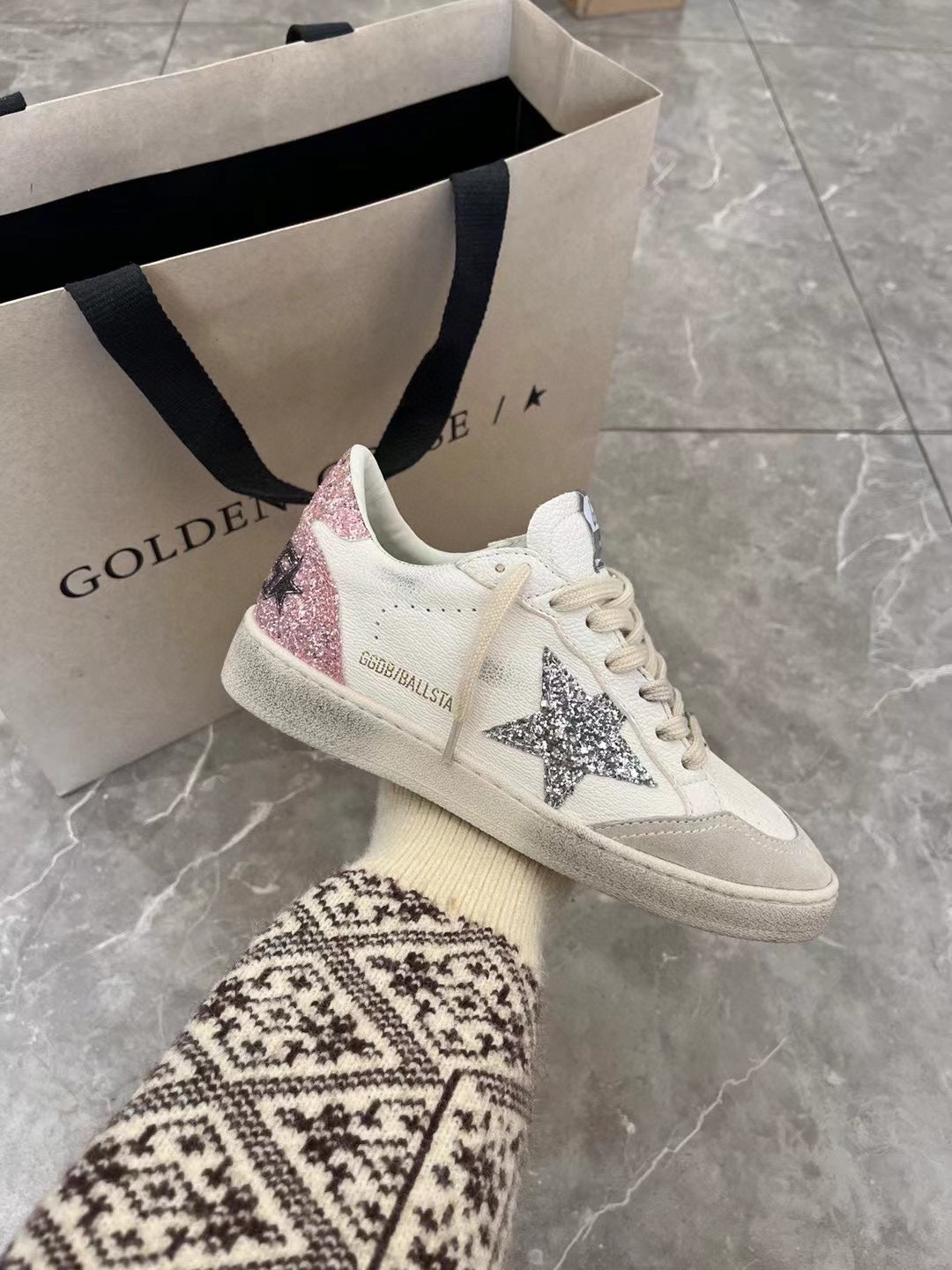 Golden Goose Vintage Distressed Sneakers #105