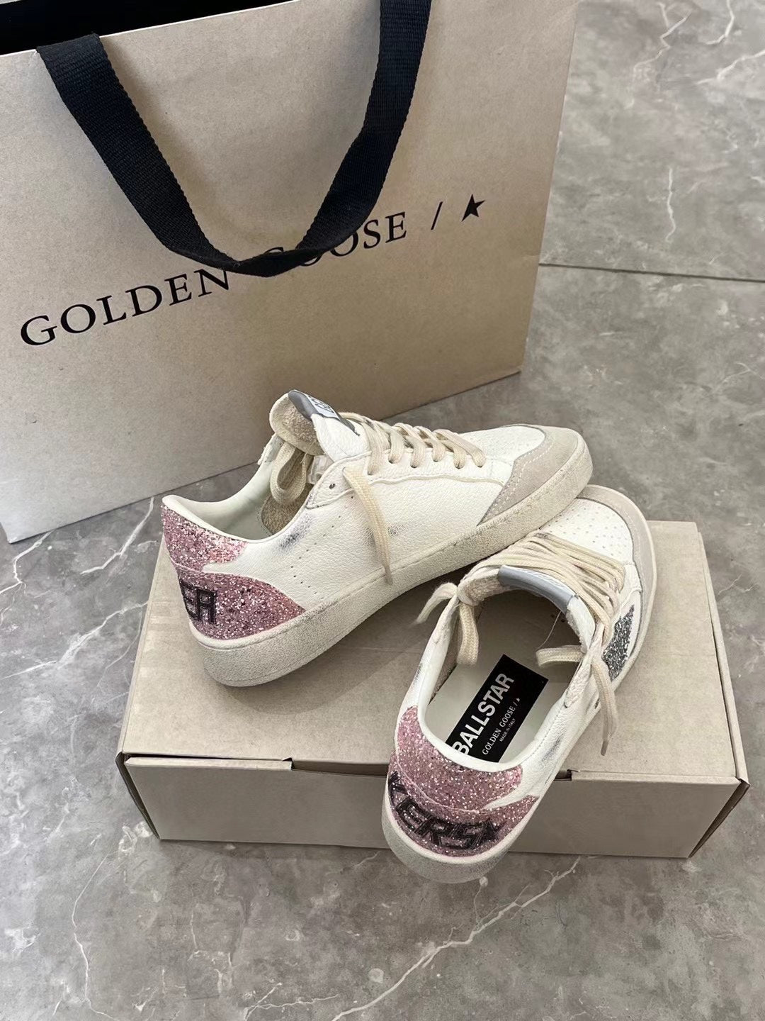 Golden Goose Vintage Distressed Sneakers #105