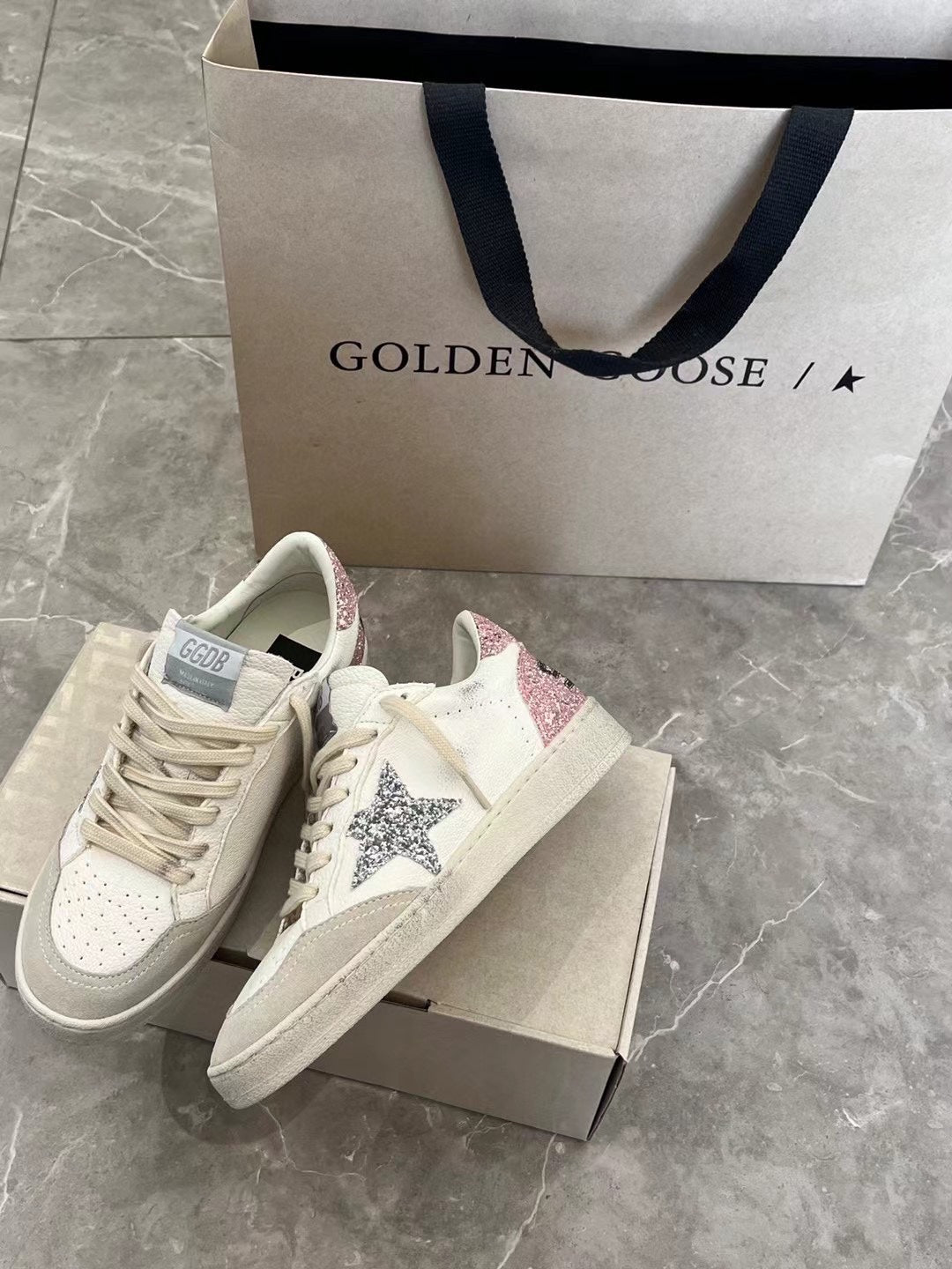 Golden Goose Vintage Distressed Sneakers #105