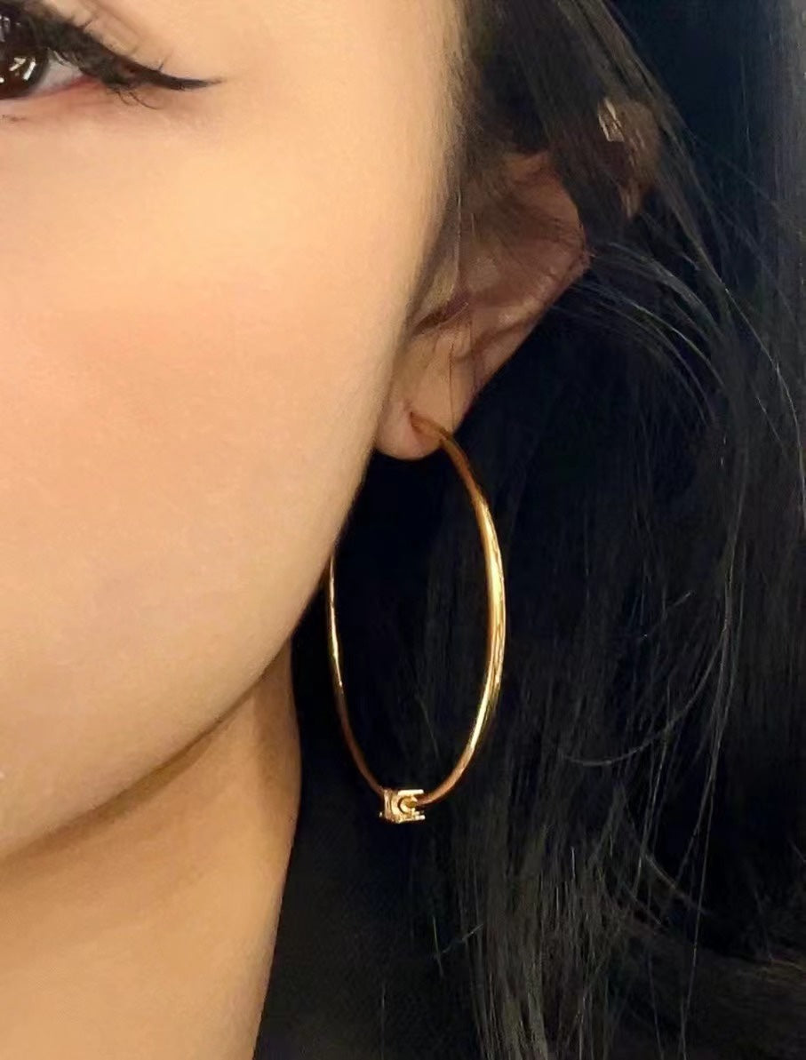 CELINE Gold-Plated Triomphe Earrings