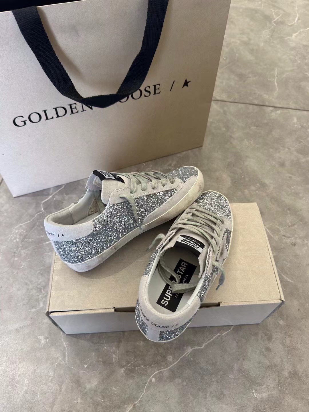 Golden Goose Vintage Distressed Sneakers #249