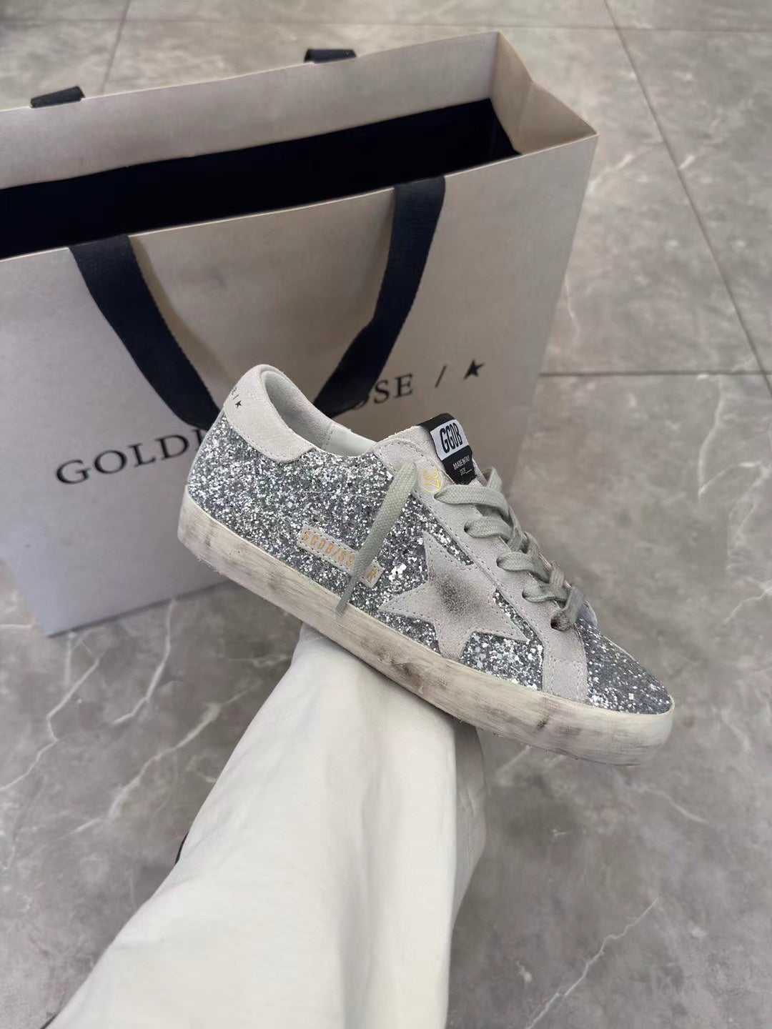 Golden Goose Vintage Distressed Sneakers #249