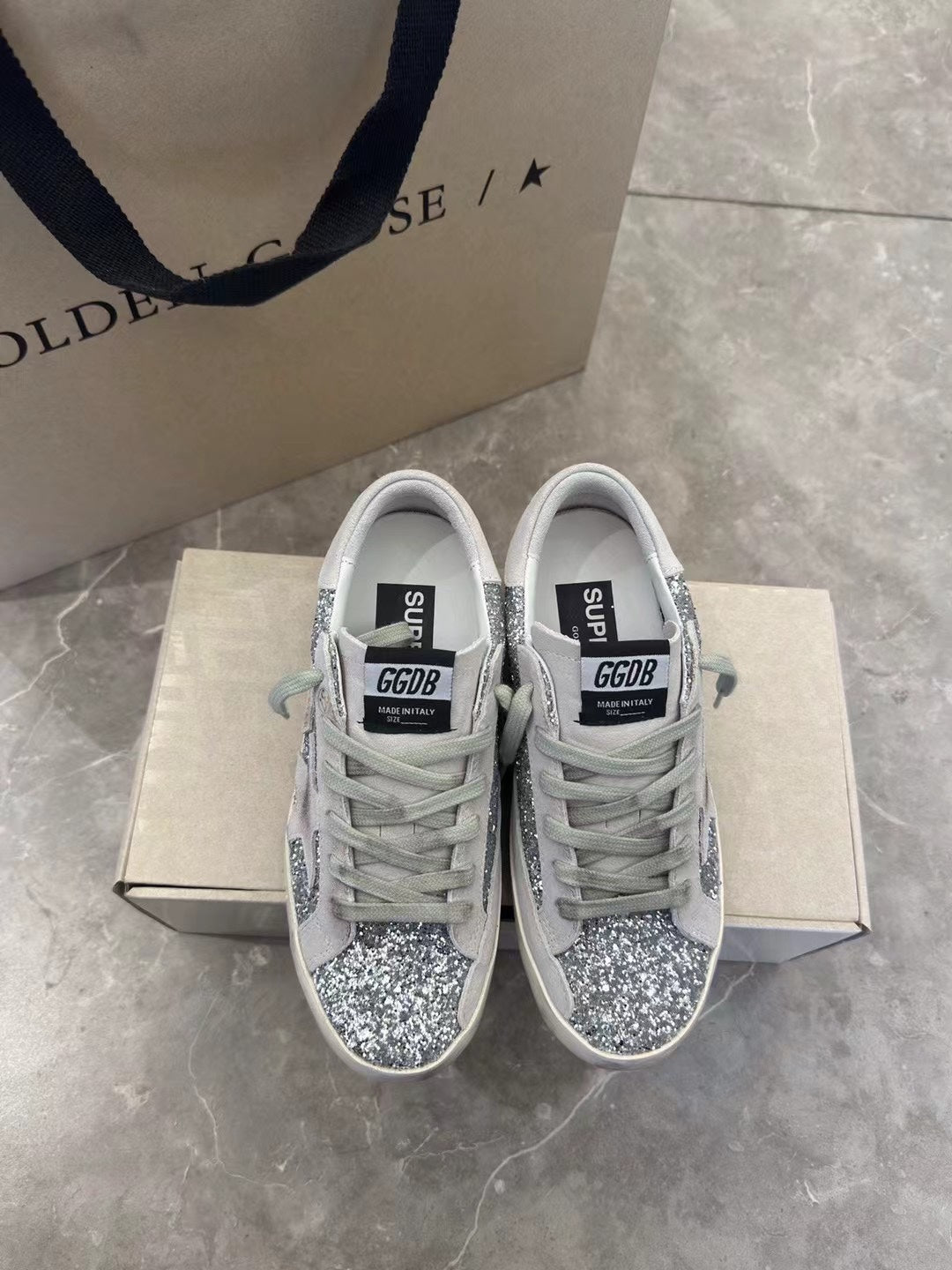 Golden Goose Vintage Distressed Sneakers #249