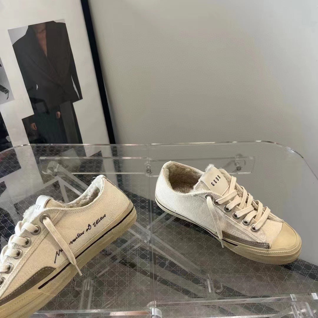 Golden Goose Vintage Distressed Sneakers #027