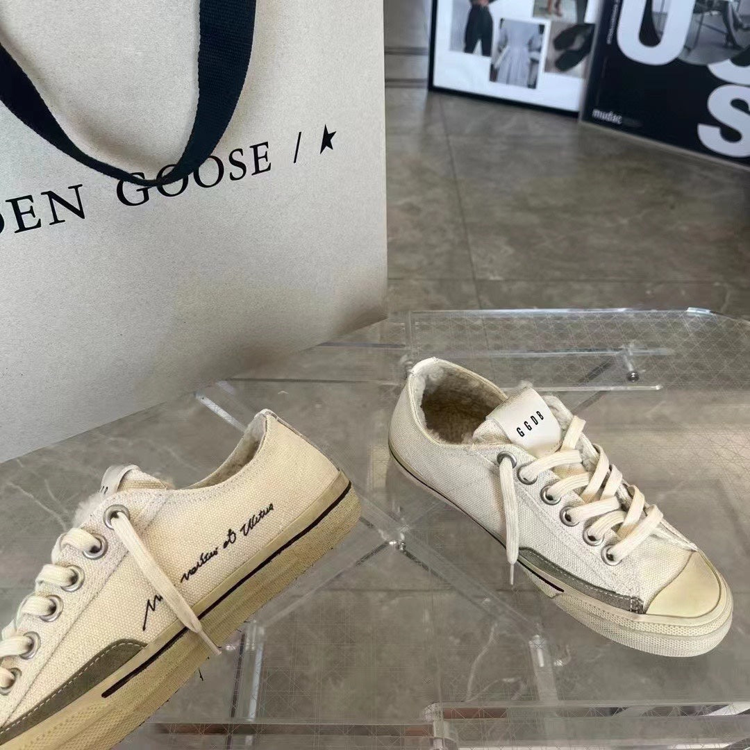 Golden Goose Vintage Distressed Sneakers #027
