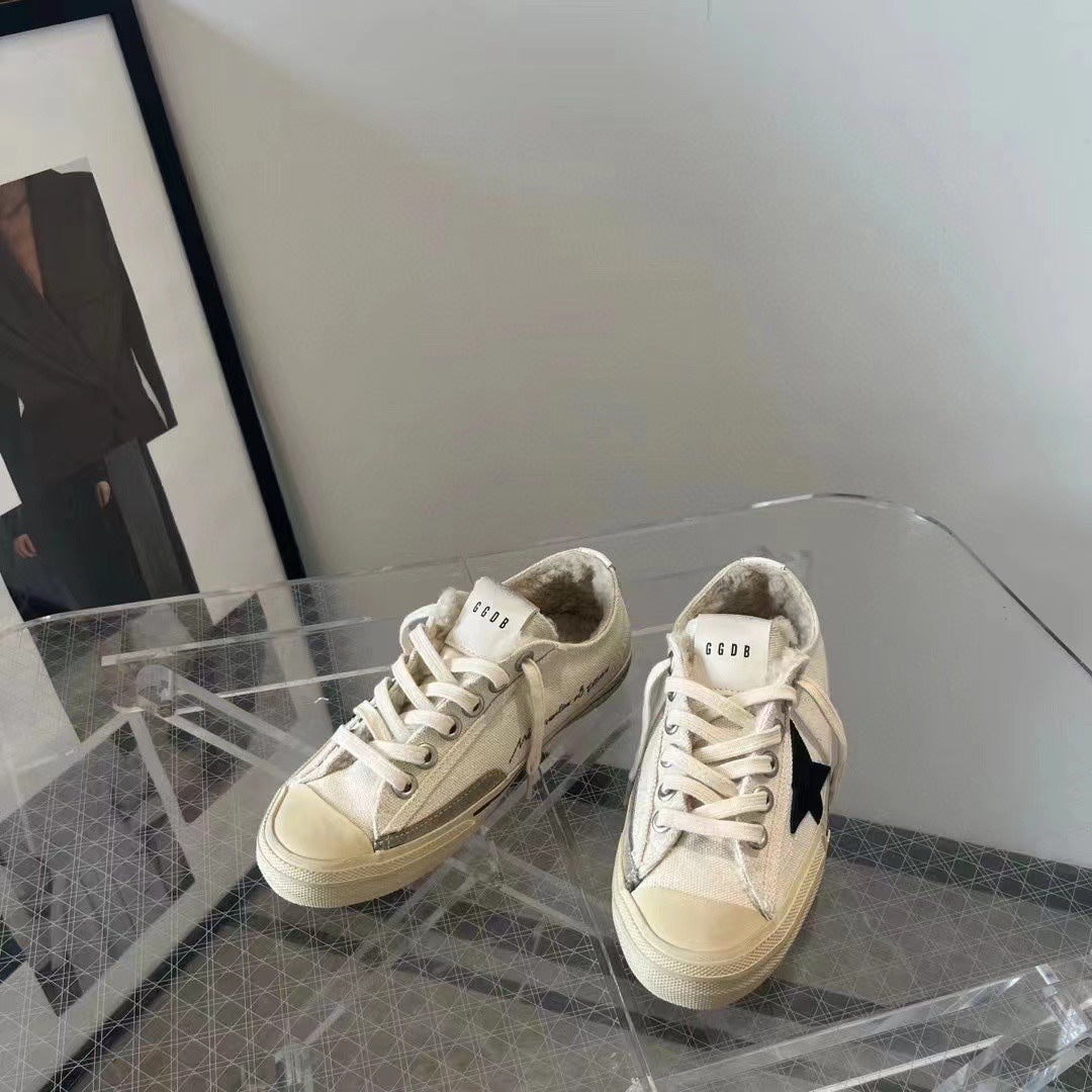 Golden Goose Vintage Distressed Sneakers #027