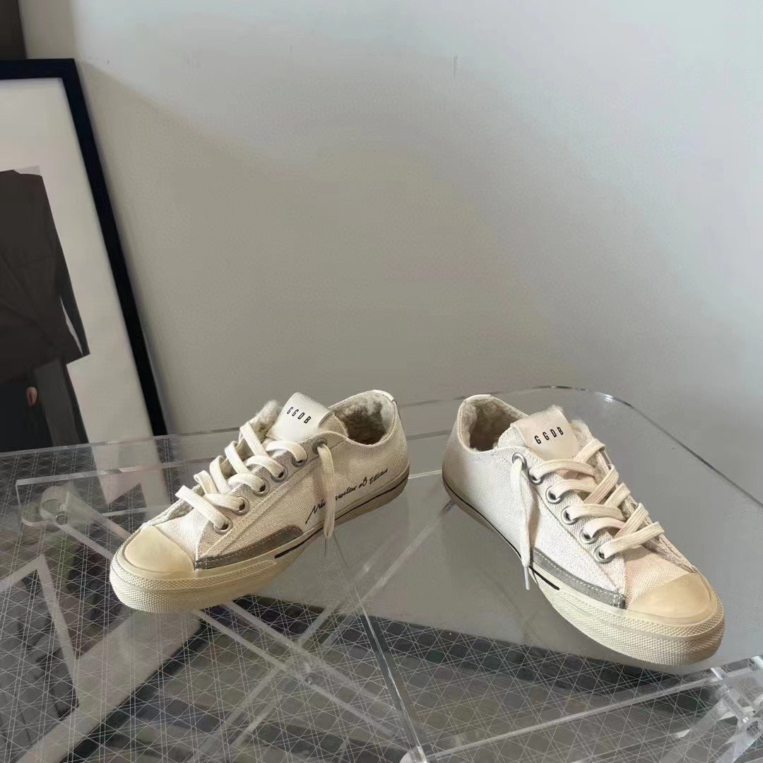 Golden Goose Vintage Distressed Sneakers #027