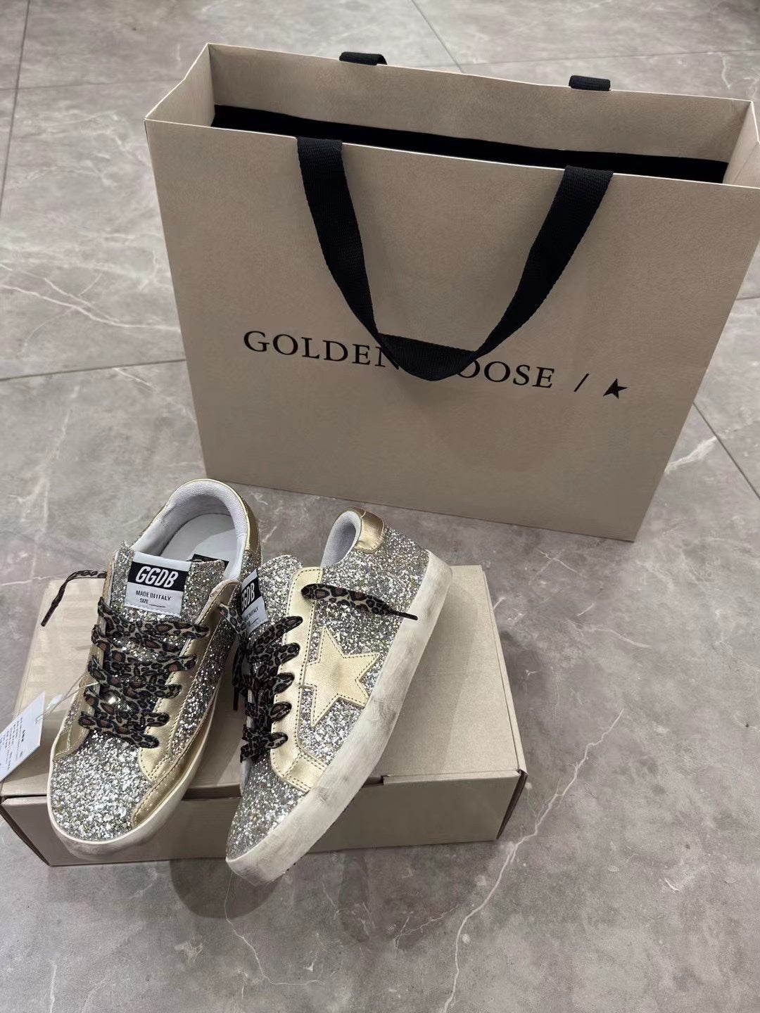 Golden Goose Vintage Distressed Sneakers #241