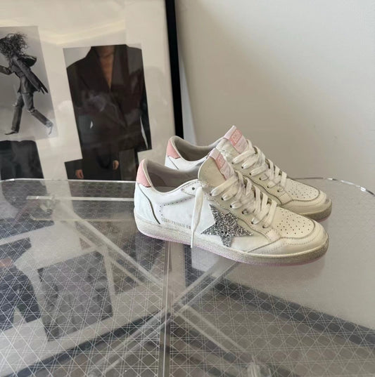 Golden Goose Vintage Distressed Sneakers #083
