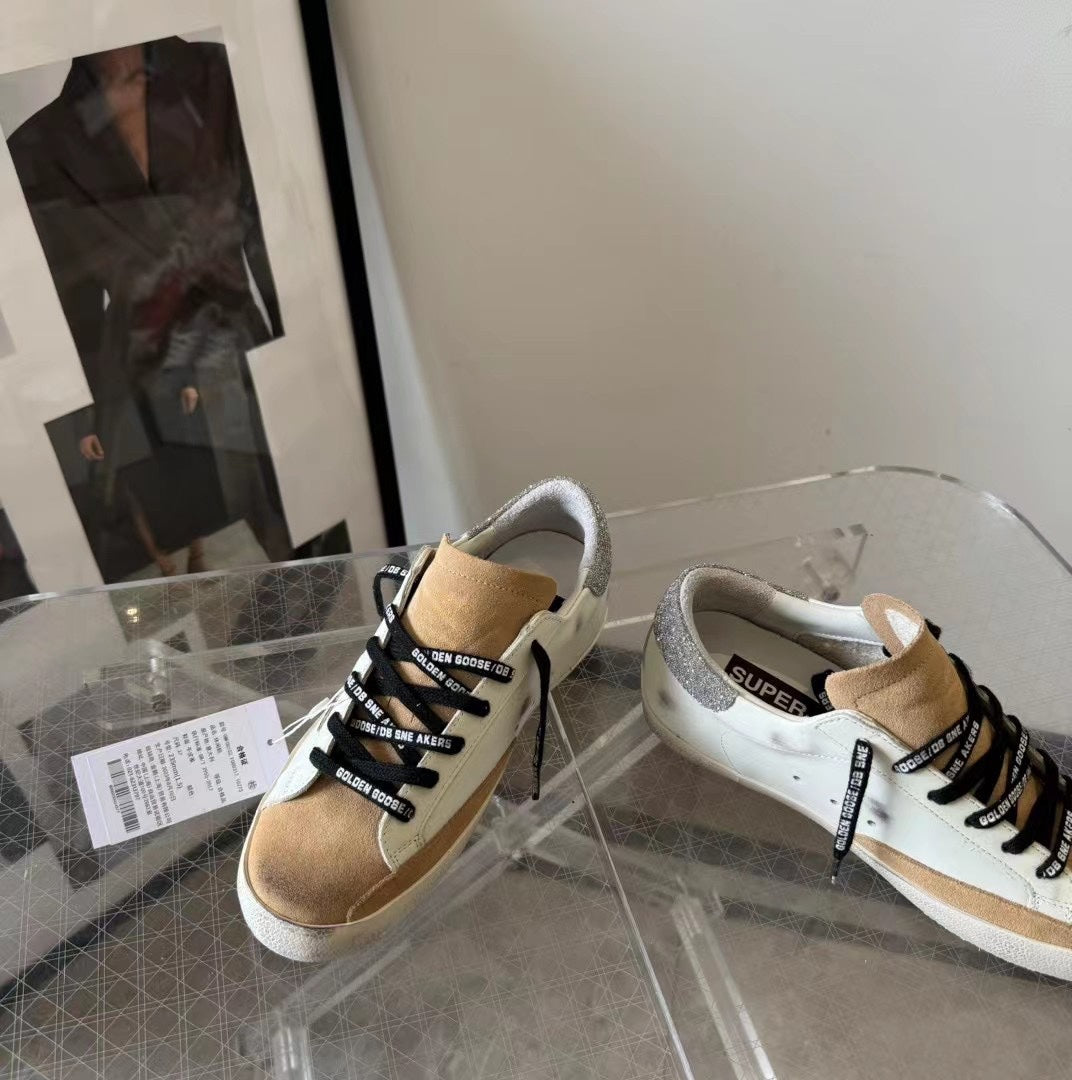 Golden Goose Vintage Distressed Sneakers #138