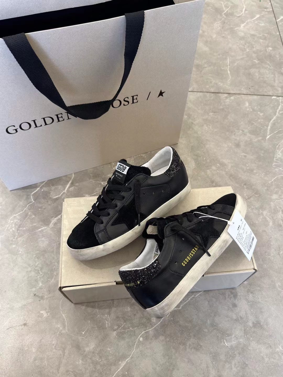 Golden Goose Vintage Distressed Sneakers #161
