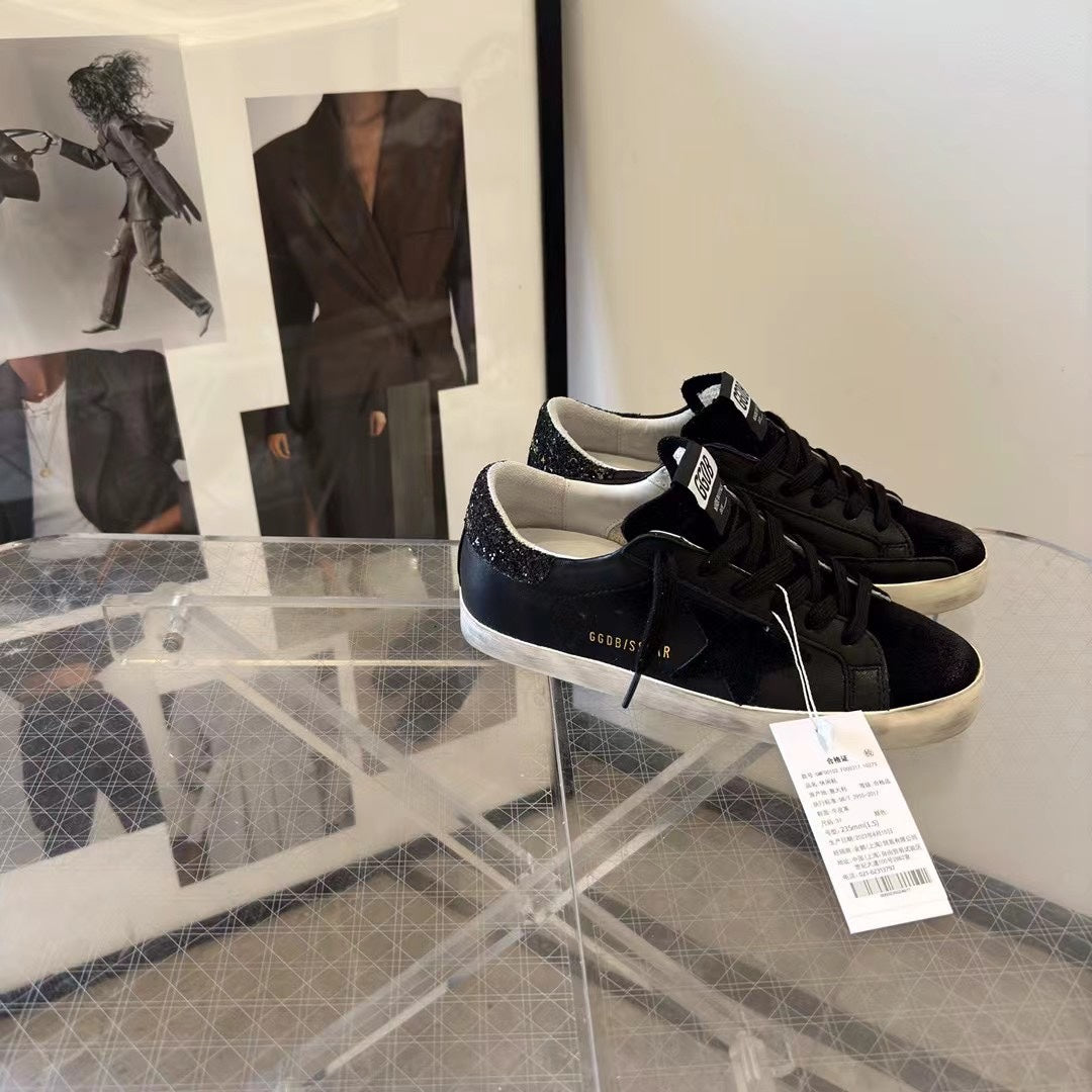 Golden Goose Vintage Distressed Sneakers #161