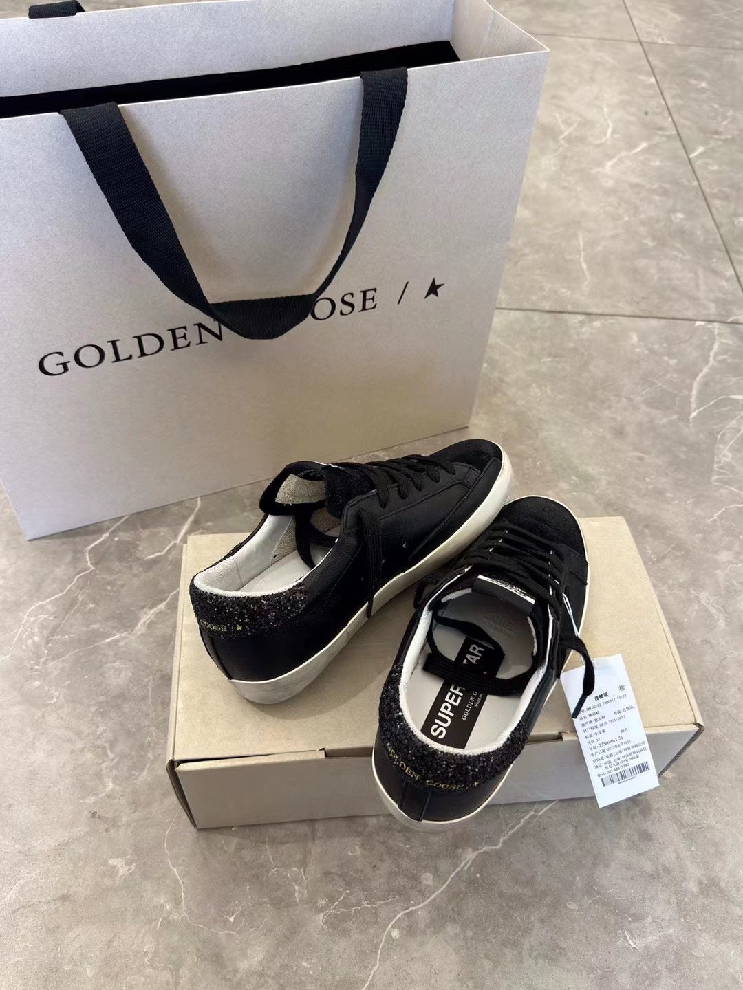 Golden Goose Vintage Distressed Sneakers #161