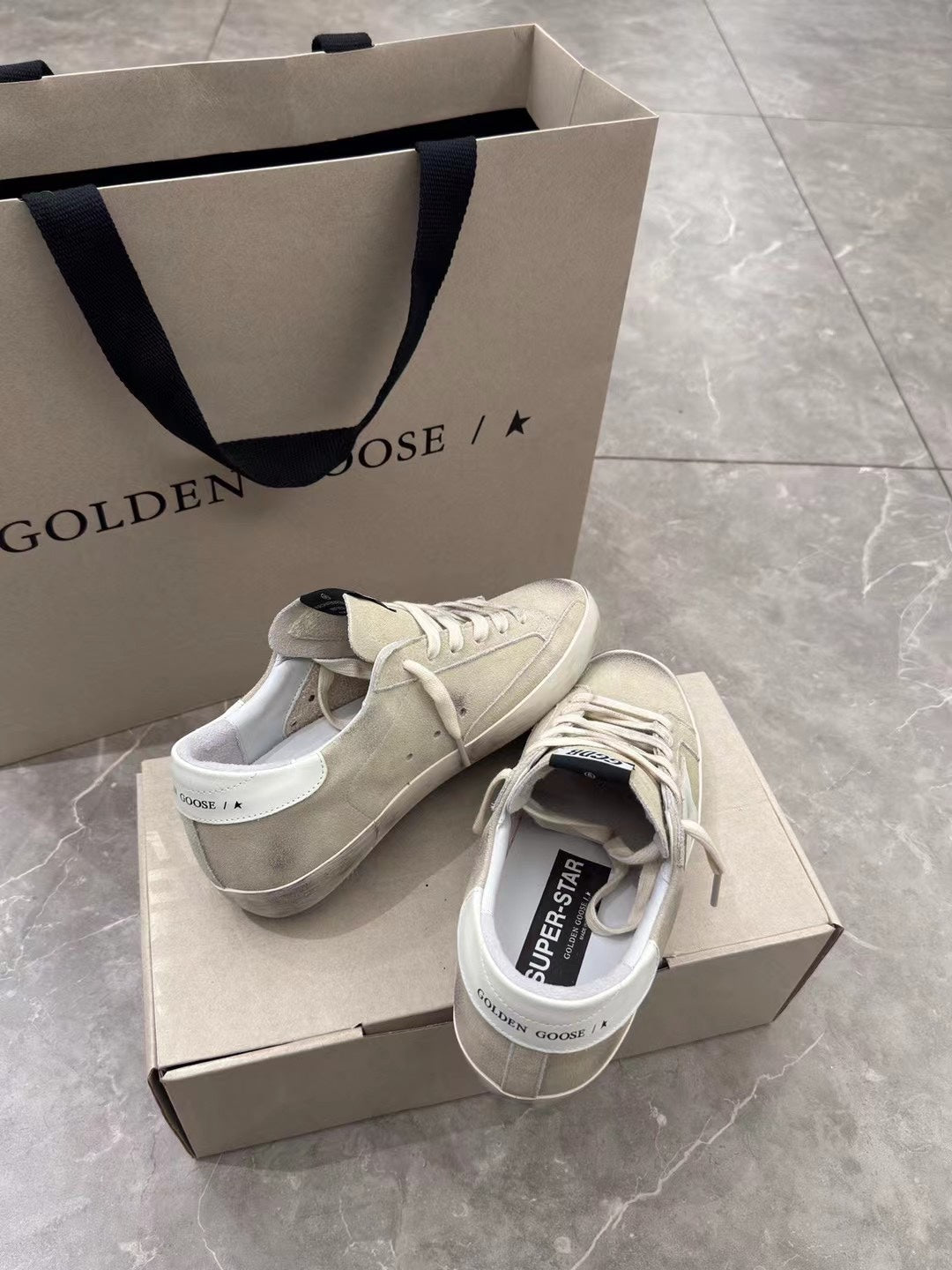 Golden Goose Vintage Distressed Sneakers #073