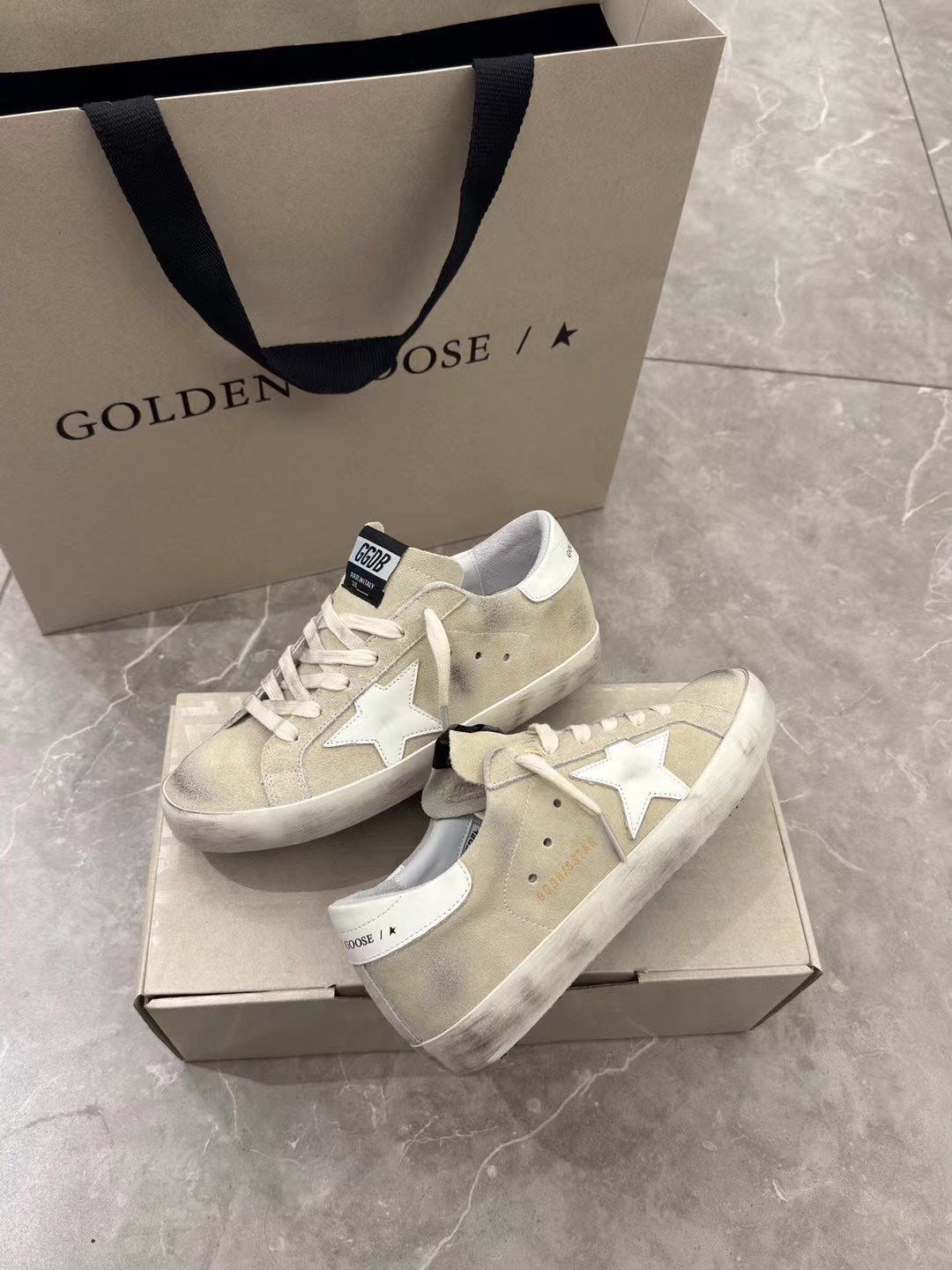 Golden Goose Vintage Distressed Sneakers #073