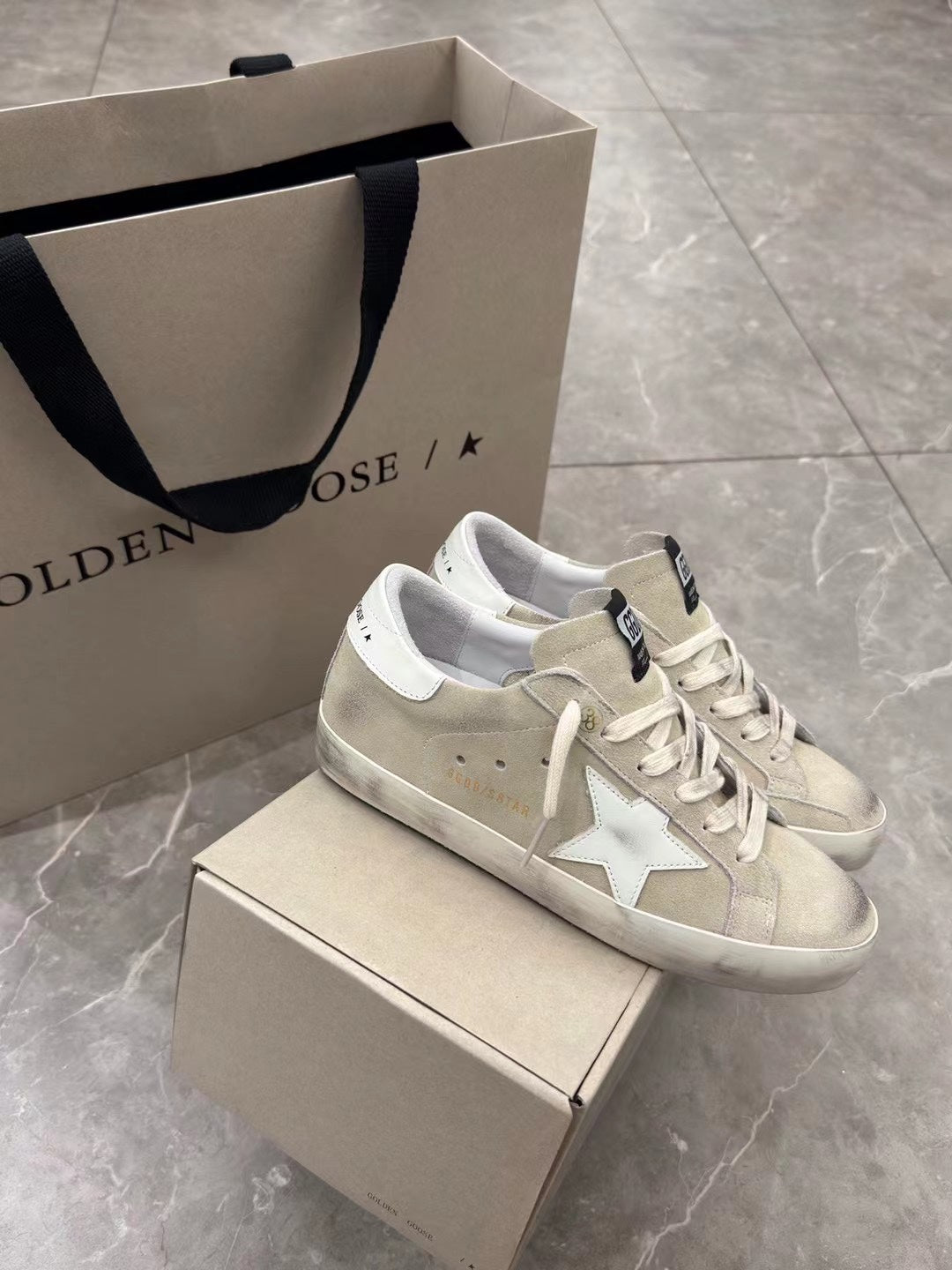 Golden Goose Vintage Distressed Sneakers #073