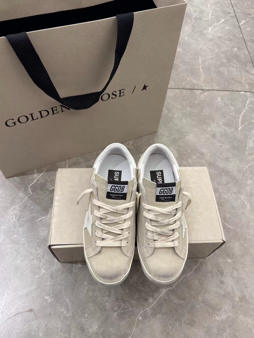 Golden Goose Vintage Distressed Sneakers #073