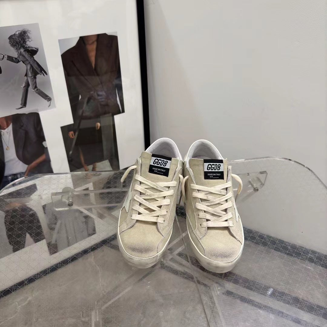 Golden Goose Vintage Distressed Sneakers #073