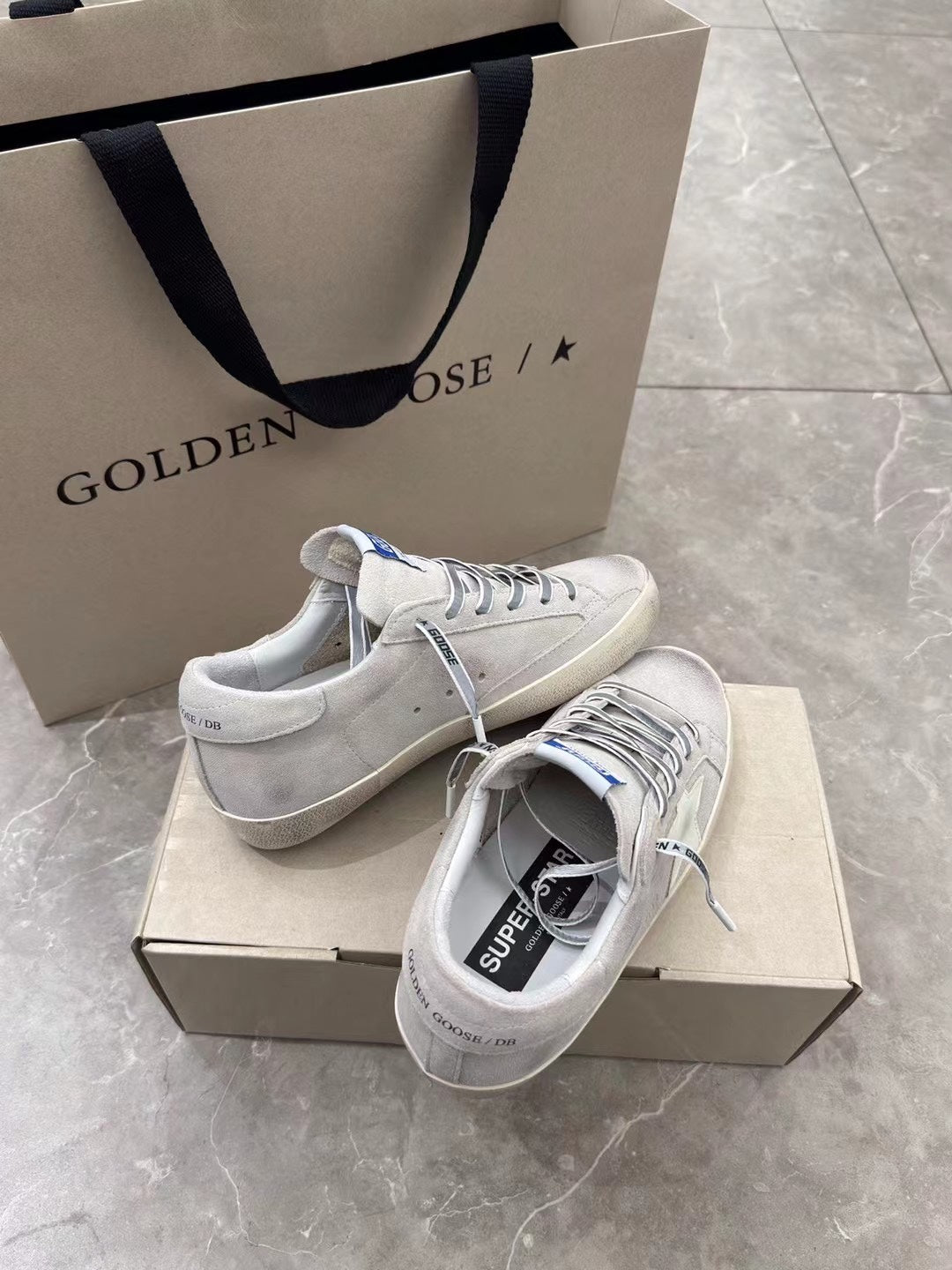 Golden Goose Vintage Distressed Sneakers #077