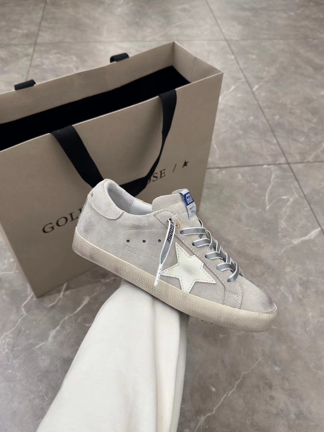 Golden Goose Vintage Distressed Sneakers #077