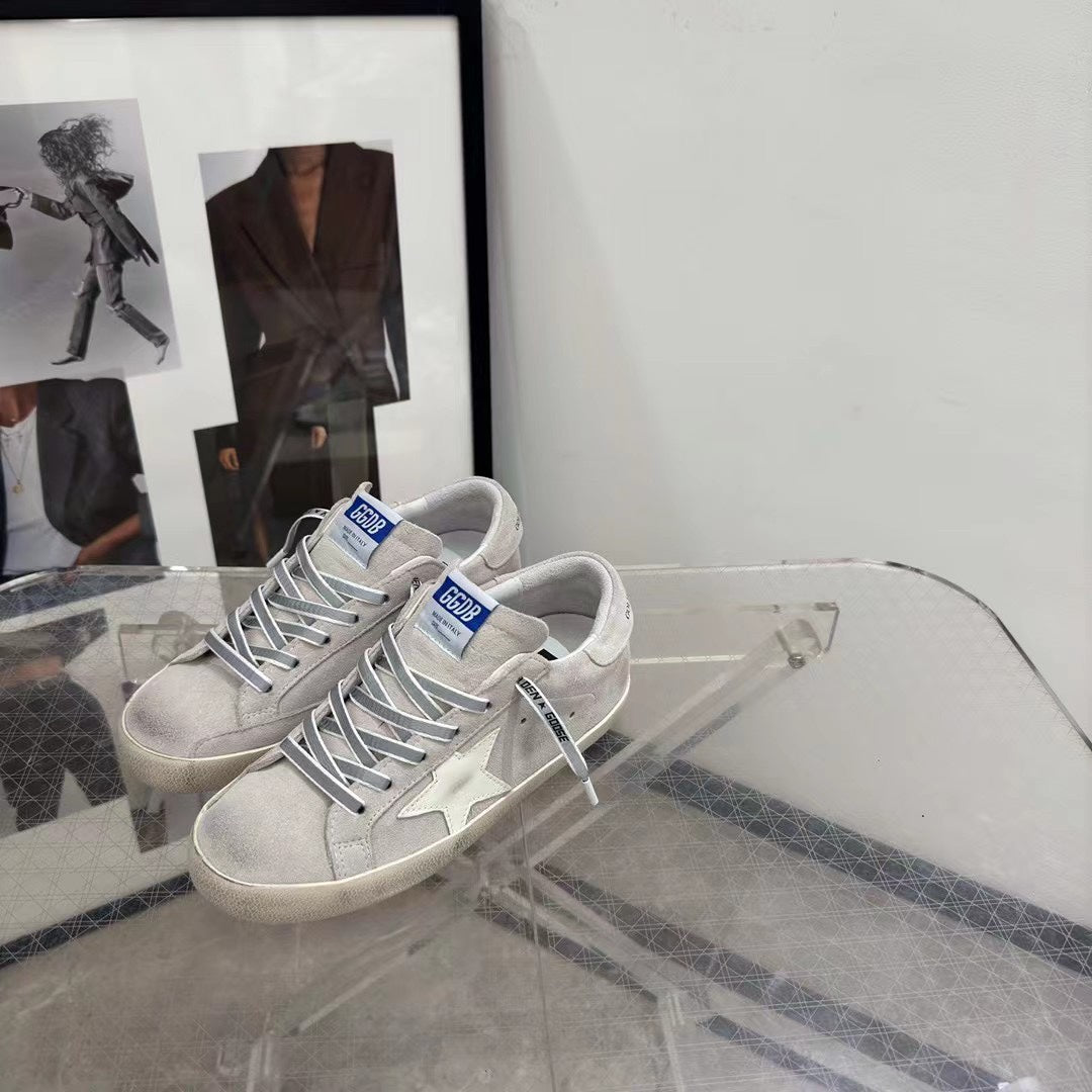 Golden Goose Vintage Distressed Sneakers #077
