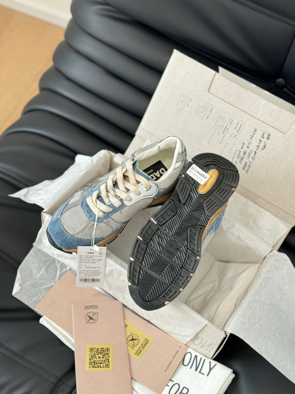 Golden Goose Vintage Distressed Sneakers #132