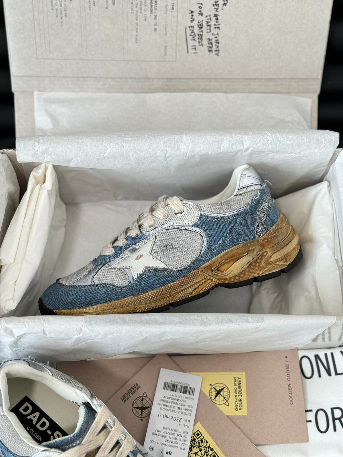 Golden Goose Vintage Distressed Sneakers #132