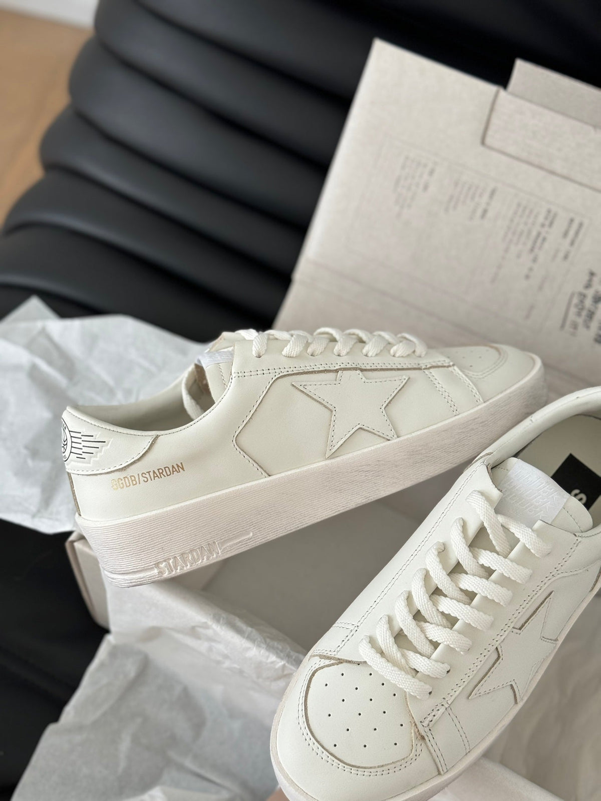 Golden Goose Vintage Distressed Sneakers #117