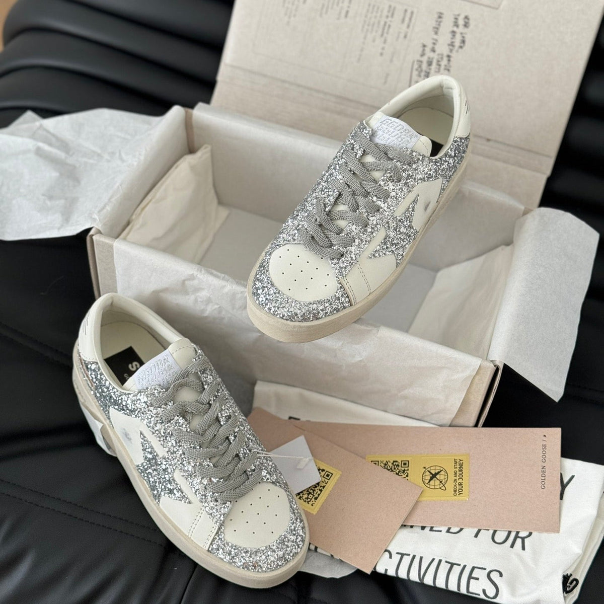 Golden Goose Vintage Distressed Sneakers #223