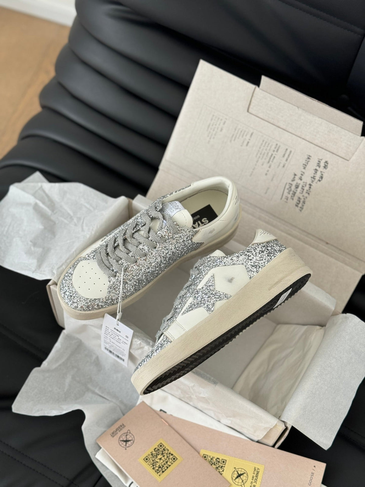 Golden Goose Vintage Distressed Sneakers #223
