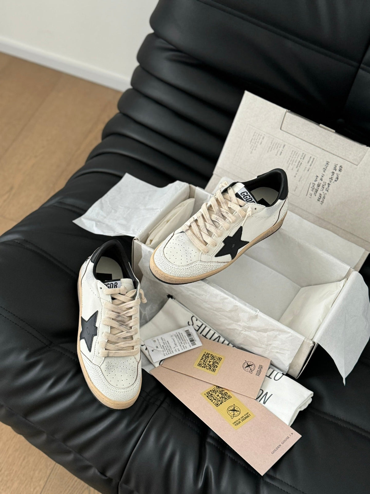 Golden Goose Vintage Distressed Sneakers #093