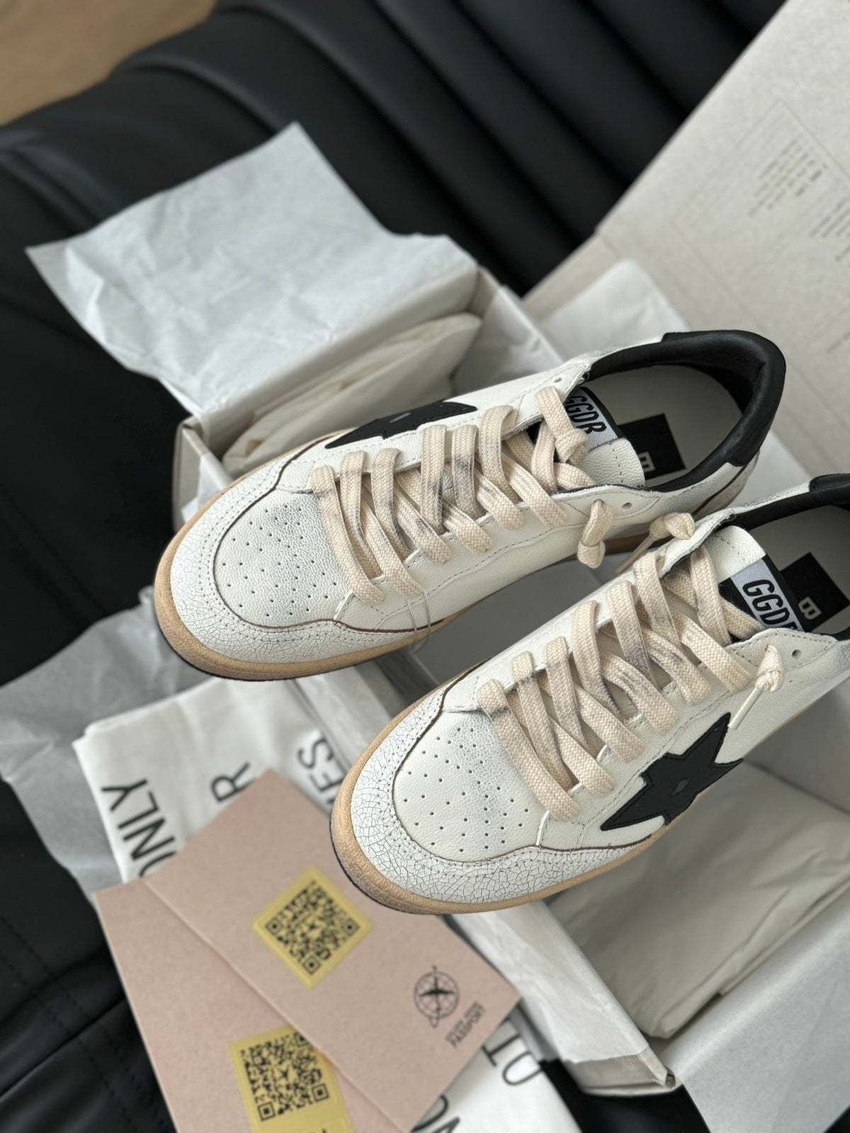 Golden Goose Vintage Distressed Sneakers #093