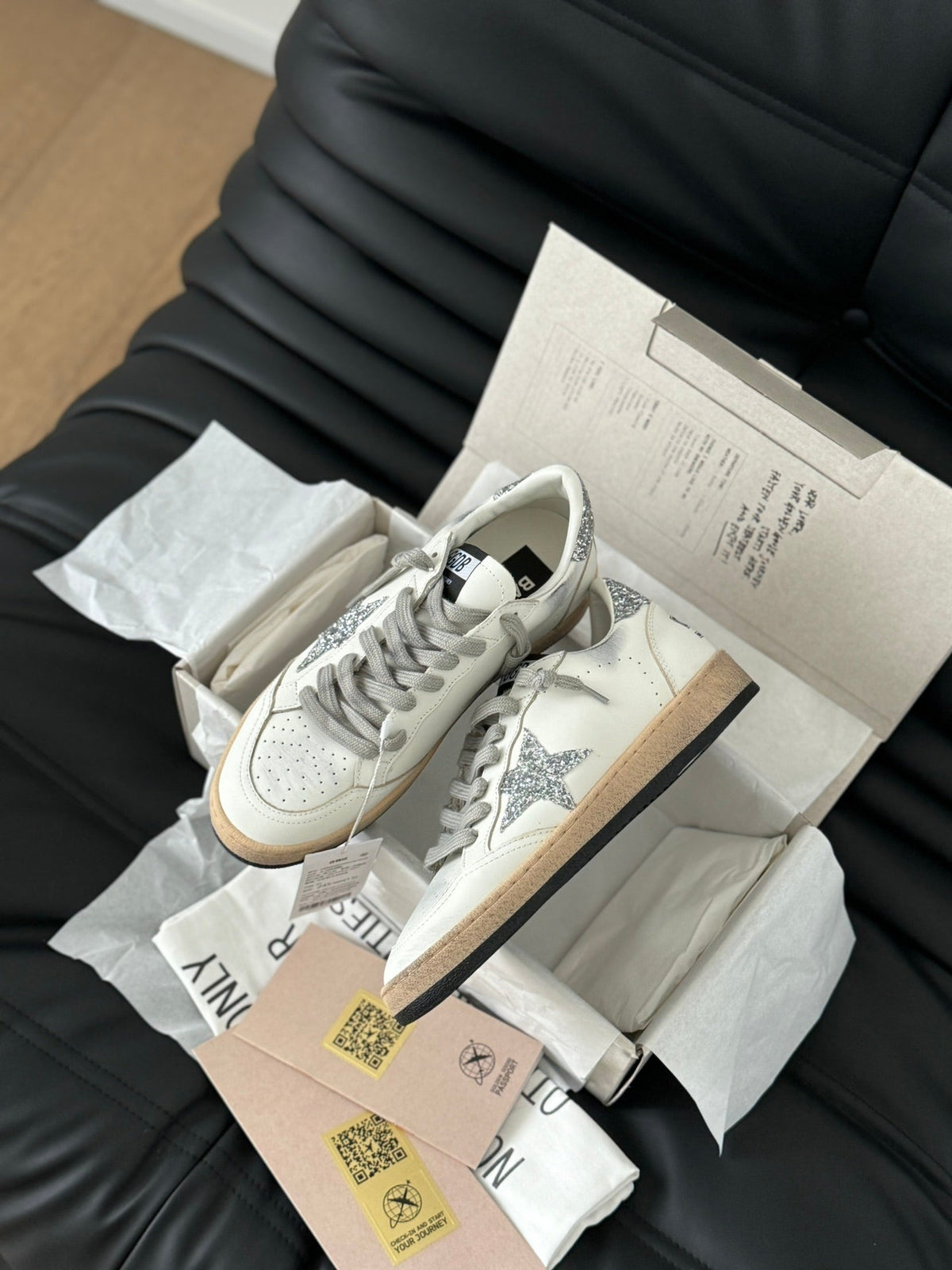 Golden Goose Vintage Distressed Sneakers #123