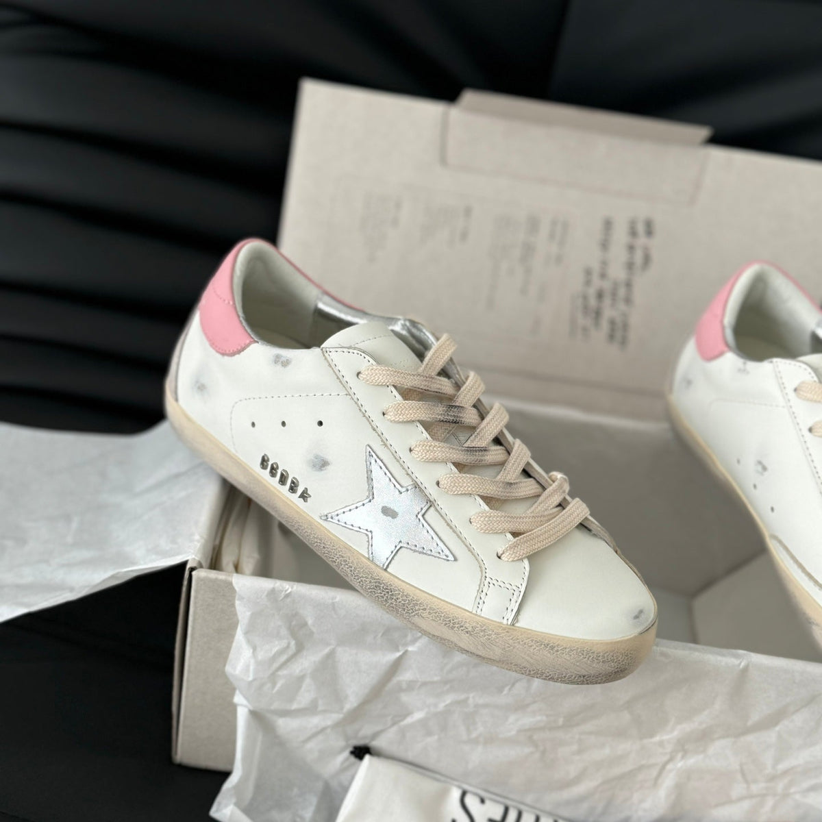 Golden Goose Vintage Distressed Sneakers #225