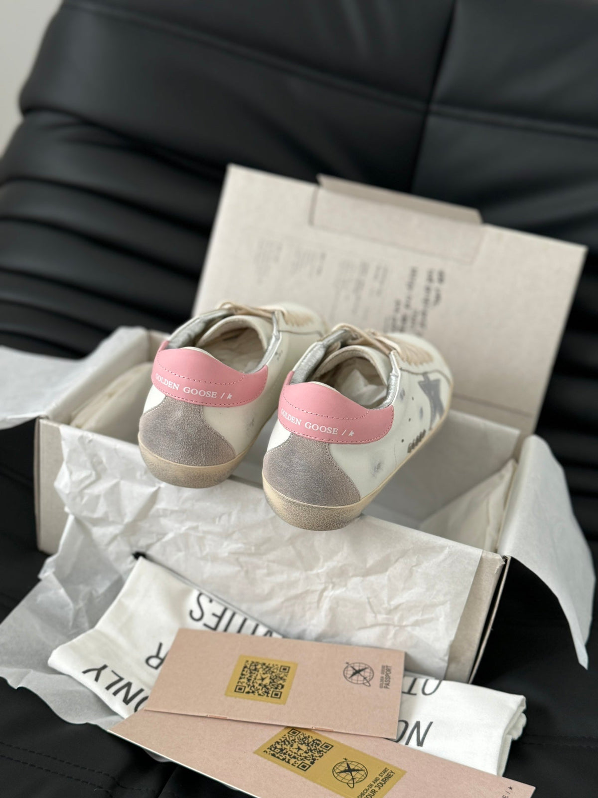 Golden Goose Vintage Distressed Sneakers #225
