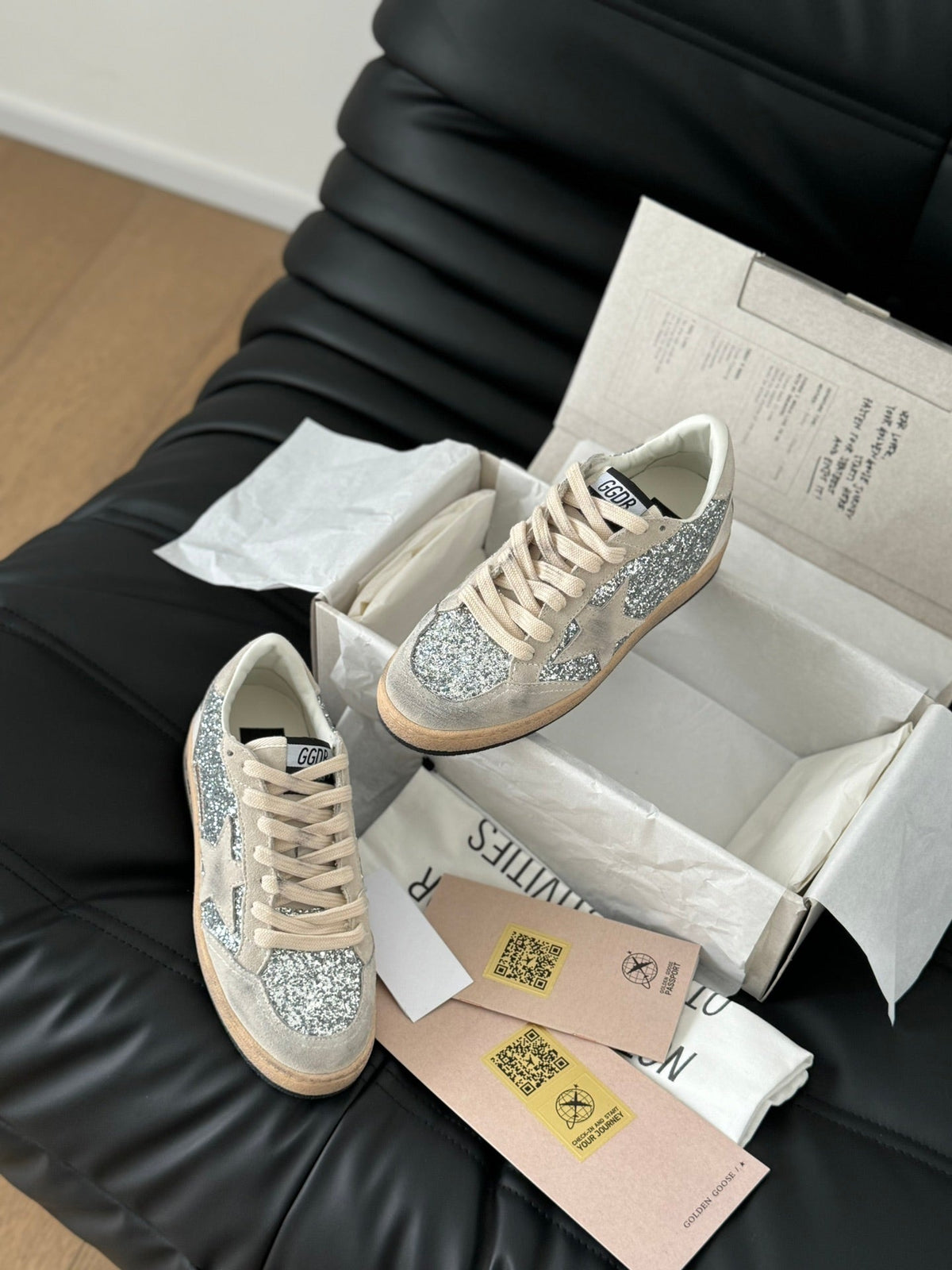 Golden Goose Vintage Distressed Sneakers #092