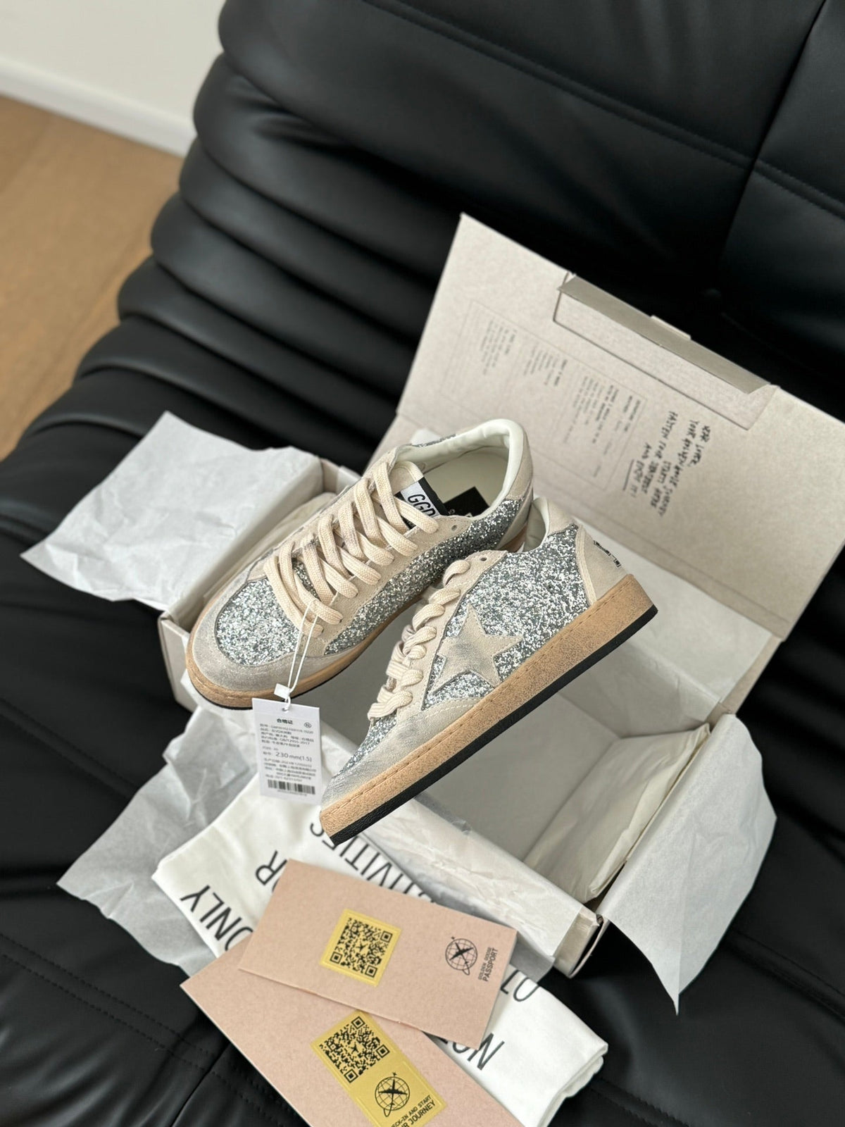 Golden Goose Vintage Distressed Sneakers #092